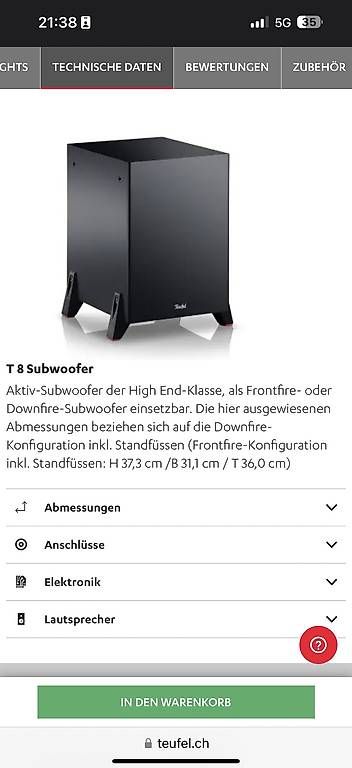 Home Cinema: Cinebar Lux Surround 5.1 set von Teufel – Usato da Zürich venduto da georg17 3