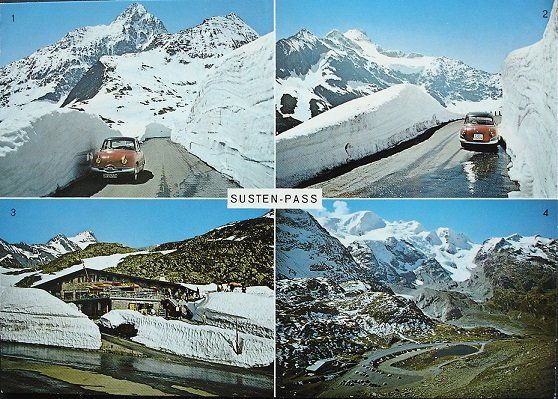Cartoline postali: SUSTENPASS Sustenstrasse Urnerseite - Sustenpasshöhe - Auto – Nuovo (secondo la descrizione) da Jona venduto da philajona