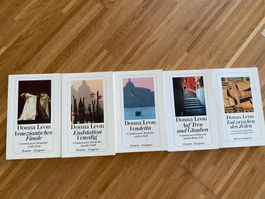 5x Bücher Donna Leon, gelesen aber in gutem Zustand