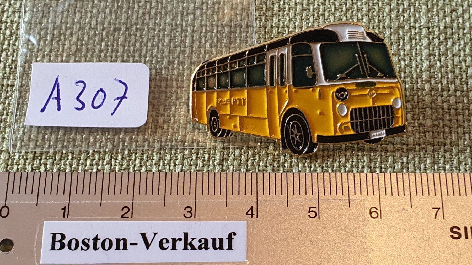 Placchette & Badge: A307 - Pin PTT Post Postauto Postbus Bus FBW Alpenwagen 1955 – Usato da Reinach BL venduto da Boston-Verkauf 1