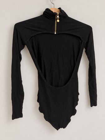Body noir à manches longues, River Island Rihanna 