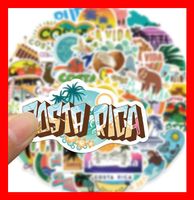 Costa Rica Ferien Meer Vulkan San Jose 50 tlg Stickerset