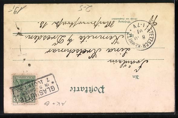 Cartoline postali: Postkarten-Lied, Ansichtskartengeschicht – Usato da Berlin venduto da bartko-reher 1