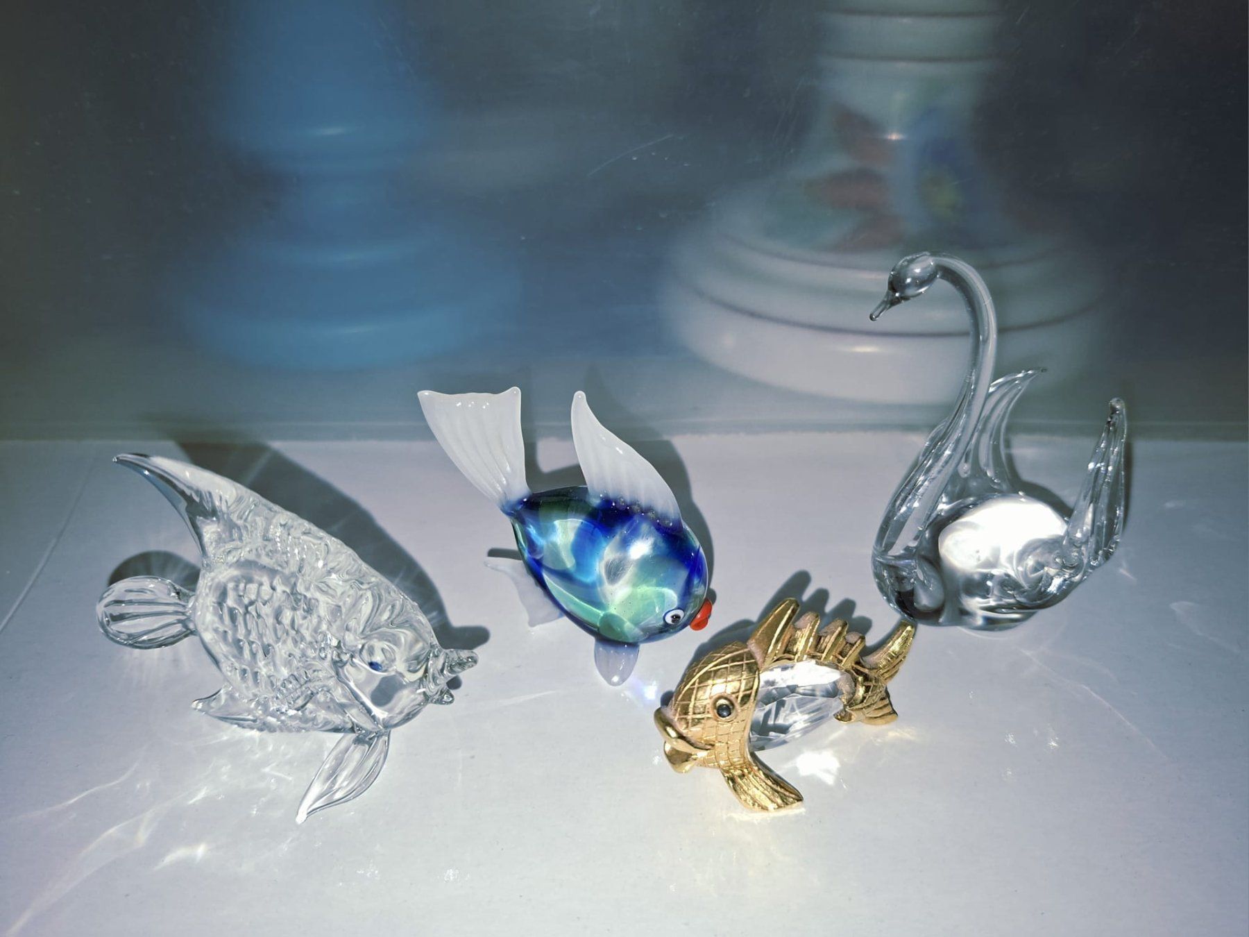 Figuren: 4 Glasfigürchen – Gebraucht aus Weiningen ZH von nic--ole