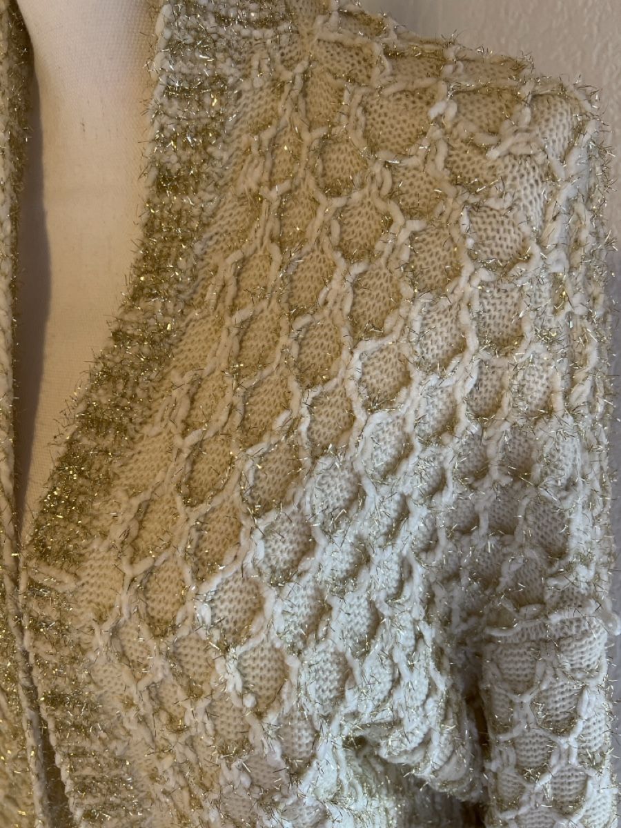 Giacche: Brigitte Bardot Strickjacke, S/M, creme-gold – Usato da Linden venduto da Annelie12 1