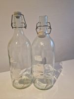 Glas Flasche mit Verschluss 1 L