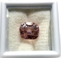 SPLENDIDE Kunzite coussin 7.03 ct - CERTIFICAT 703.- Fr