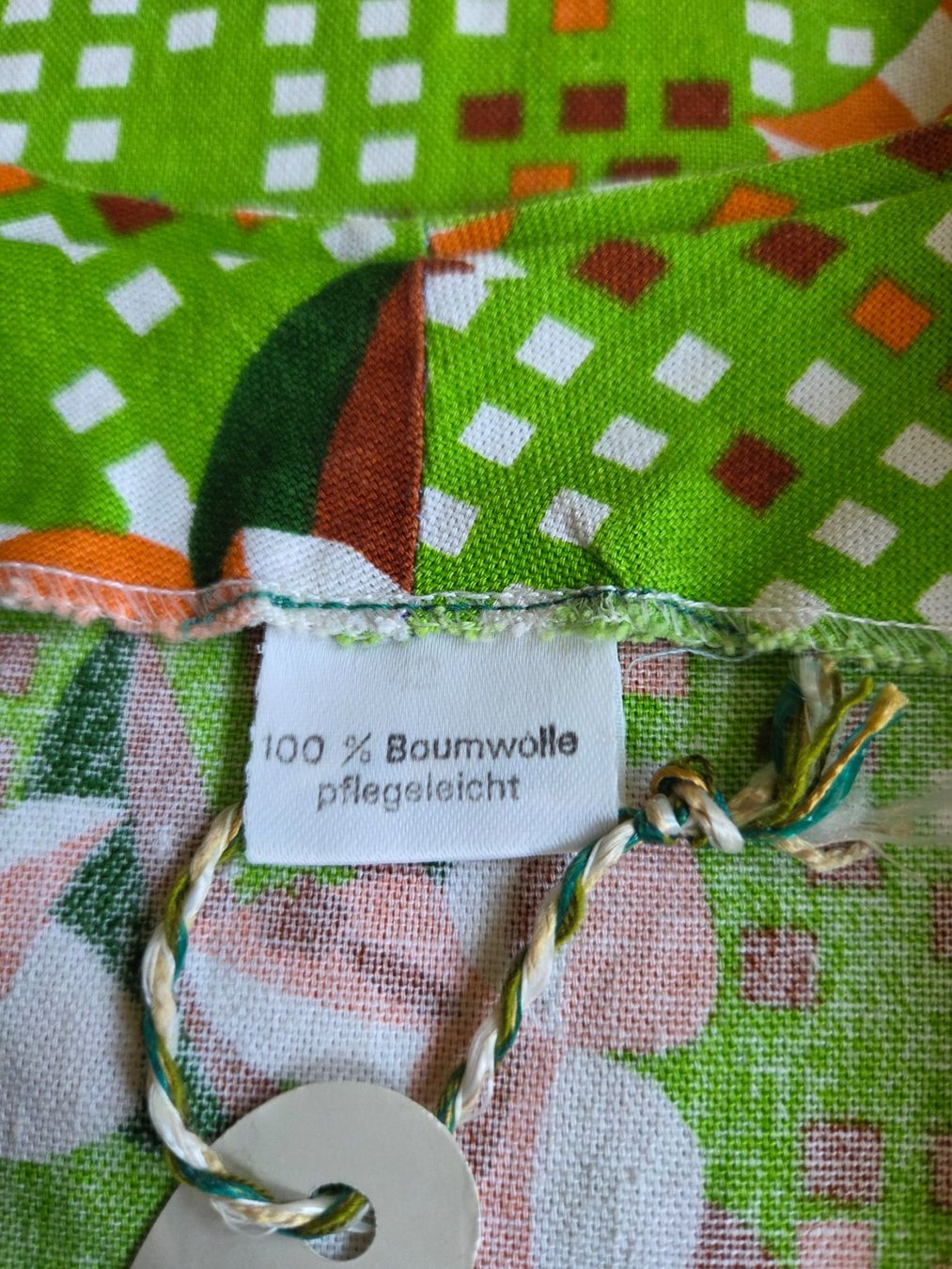 Vestiti: 70er Baumwollkleid grün ca.M – Usato da Bern venduto da -Aniko- 6