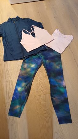 Sportbekleidung Set Damen: Top, Hose, Jacke, Shirt, L