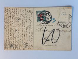 1921 Postkarte Nachporto
