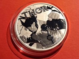 1 OZ UNZE THOR 2018 MARVEL AUSGABE 2 SILBER 999 TUVALU