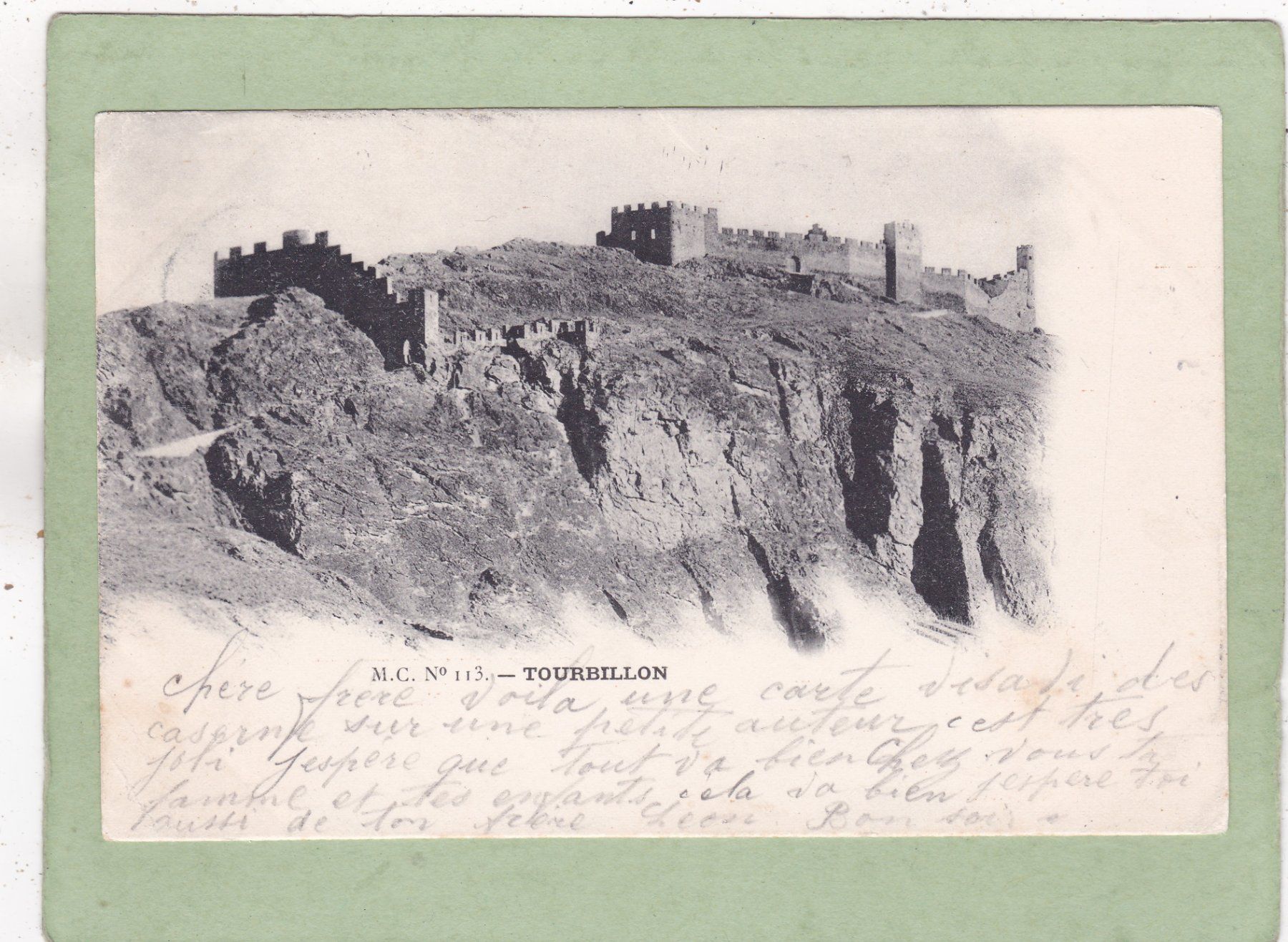 Ansichtskarten: Tourbillon 1901 – Gebraucht aus Herisau von Lisegrat2008