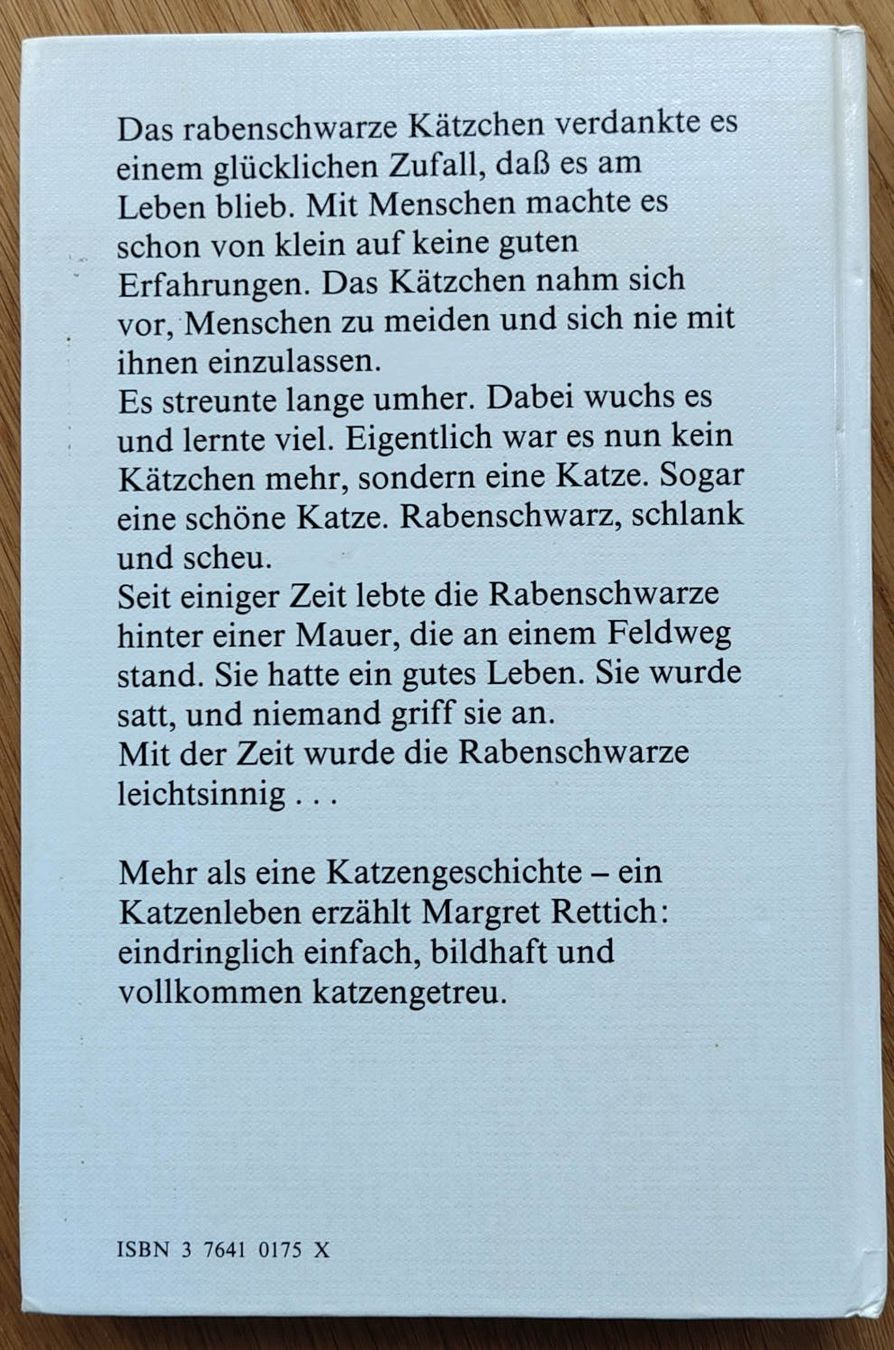 Libri: Die Rabenschwarze, eine Katzengeschichte – Usato da Zürich venduto da kba_579s 1