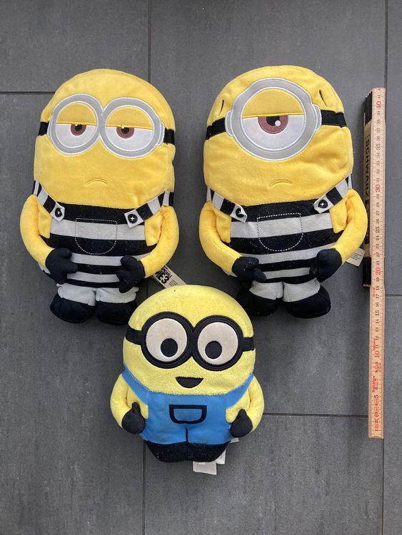 Minions Set Bagage 5 Pièces Jaune/Bleu – Valise à Roulettes + Sac à Dos + Sac De Sport + Portefeuille + Pochette Enfant