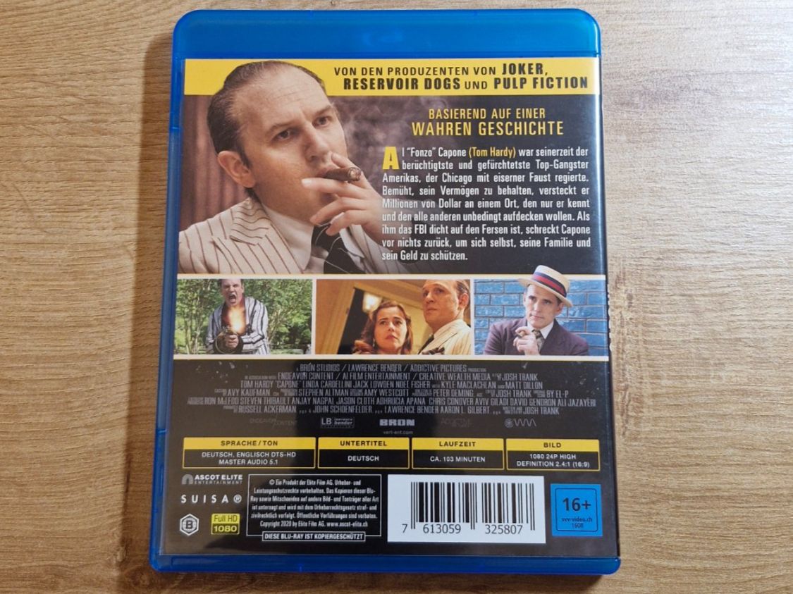 Tutti i DVDs: Capone (2020) RAR Bluray – Usato da Pfungen venduto da Whitie 1