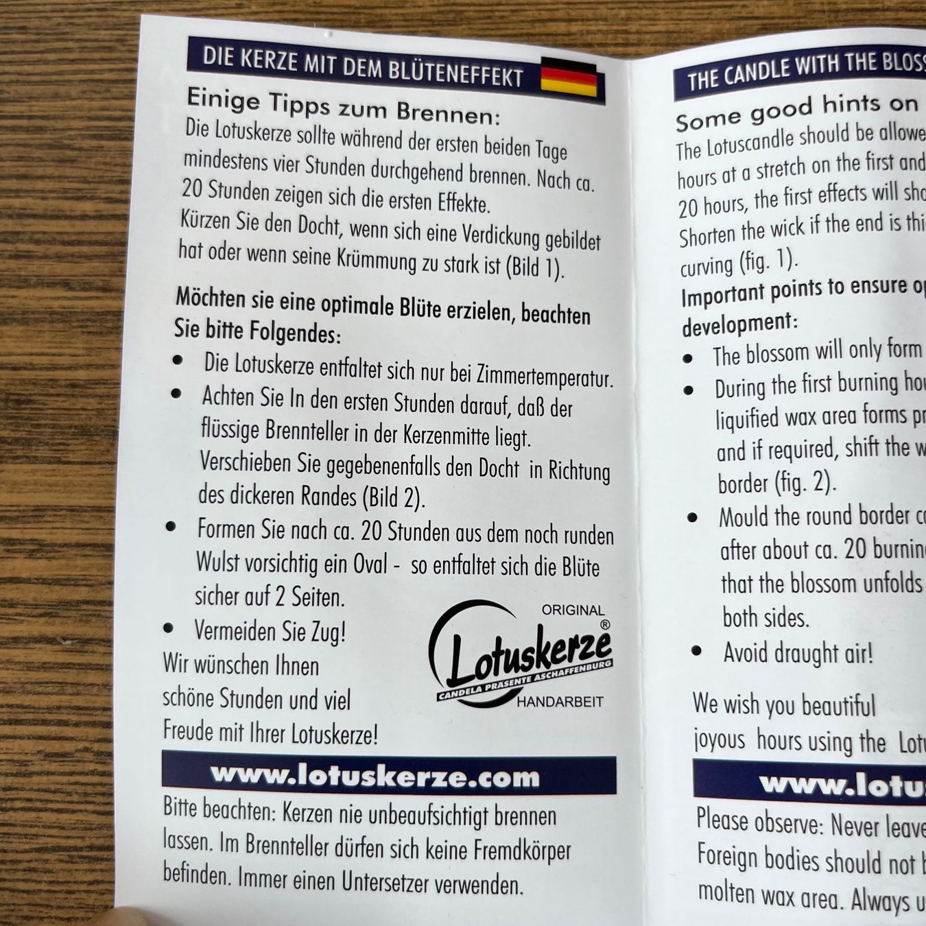 Kerzen: Lotuskerze / rot – Neu und originalverpackt aus Baar von Schreibseele 2