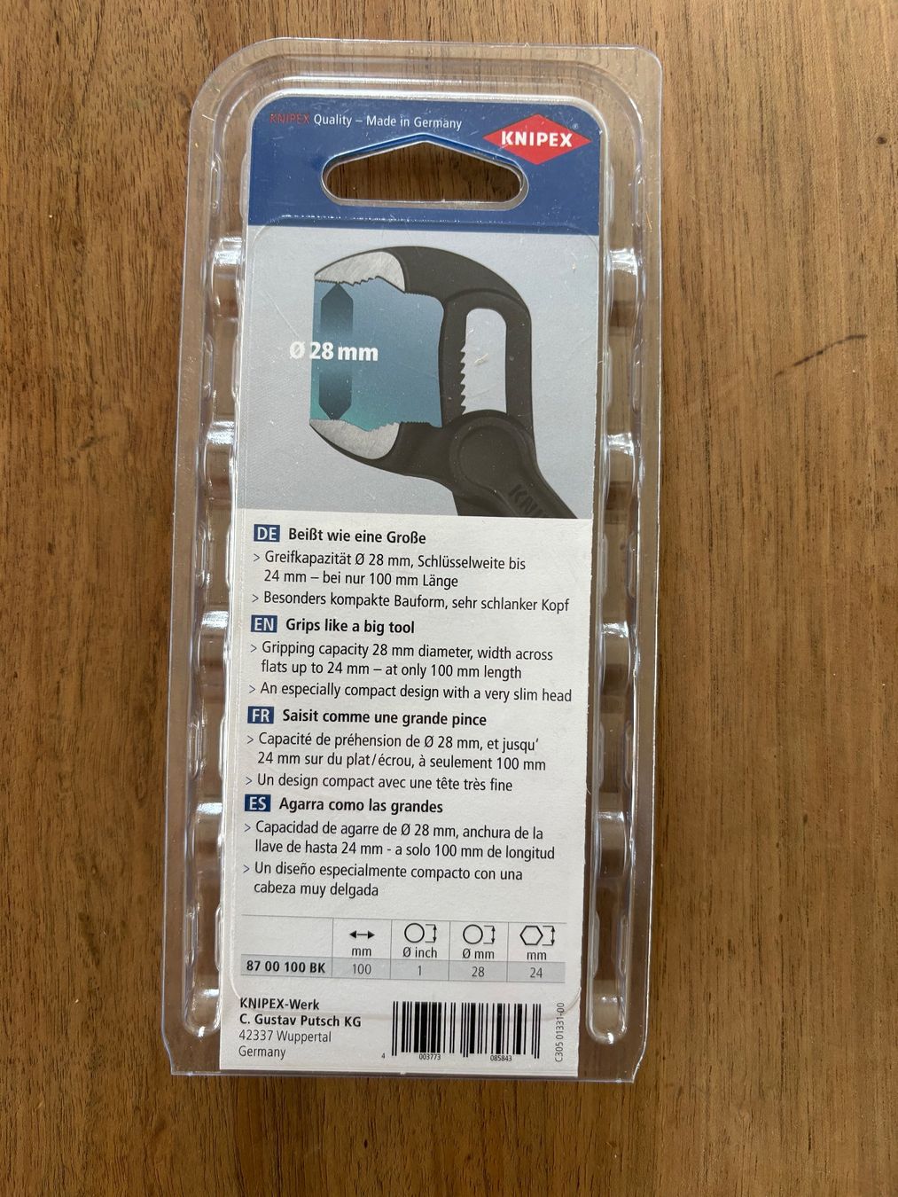 Knipex Tutti gli attrezzi: Knipex Cobra XS – Nuovo e nell'imballaggio originale da Winterthur venduto da domenico_84 1