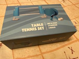 Tischtennis-Set mit Netz, 2 Schlägern, 2 Bällen neu
