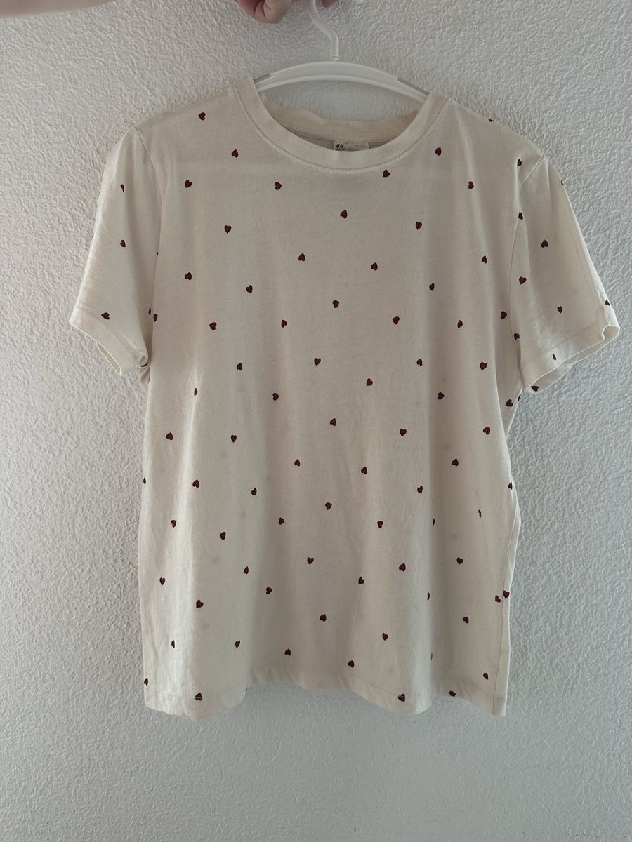 H&M Negligees & Pigiami: H&M Schlafanzug Creme mit roten Herzen Gr.S - Gratisversand – Usato da Frutigen venduto da glnays 2