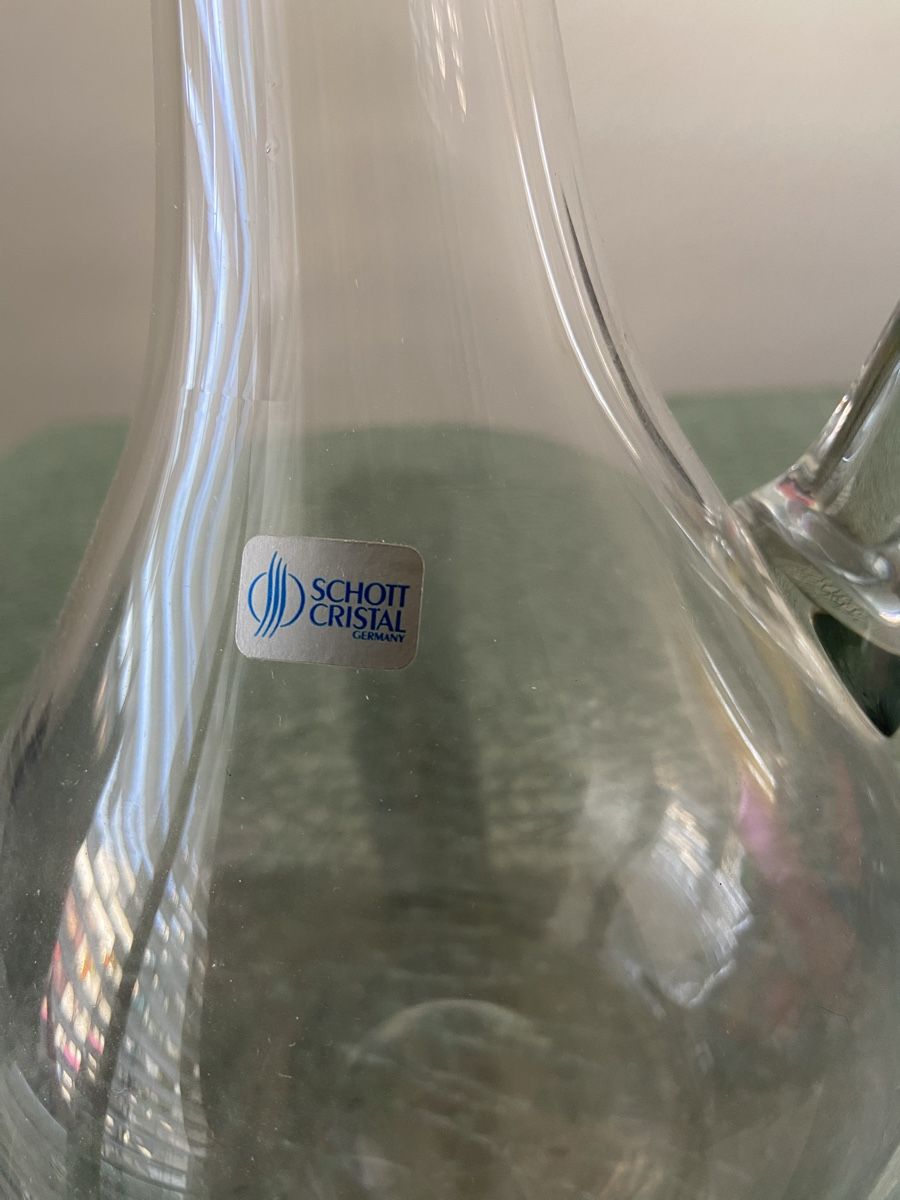 Caraffe: Schöne Schott Cristal Karaffe – Usato da Oftringen venduto da andrax 1