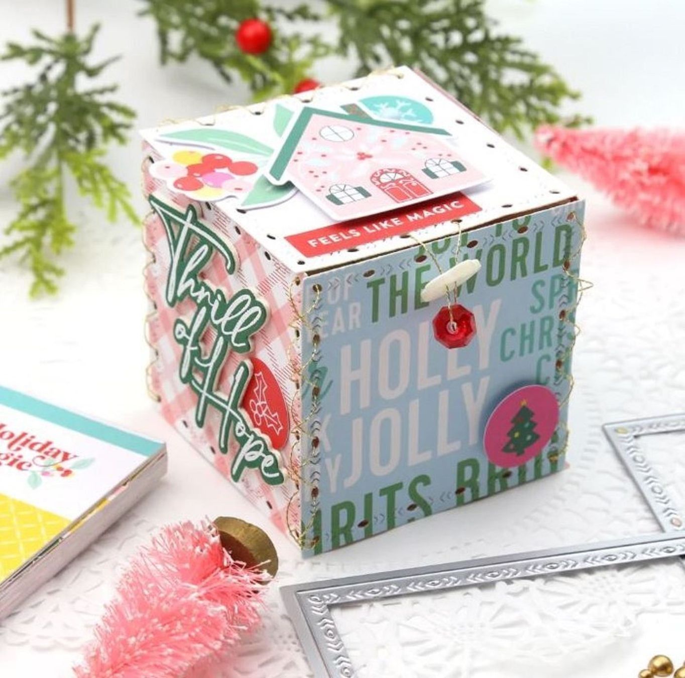 Sciablone: Pinkfresh 6er Set Dies **Folk Edge Squares** – Nuovo e nell'imballaggio originale da Rubigen venduto da rofi100 1