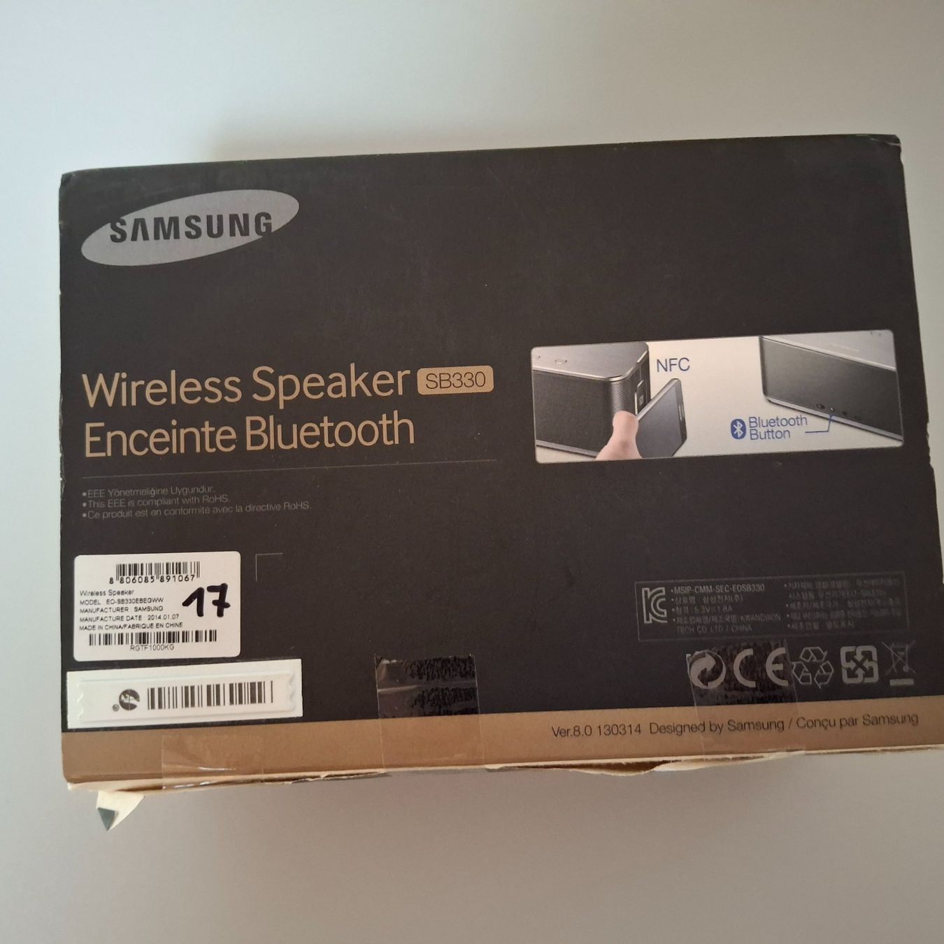 Samsung Casse acustiche: Samsung Wireless Speaker SB330 Bluetooth und NFC neuwertig – Nuovo (secondo la descrizione) da Ipsach venduto da Wildlifecolors 1