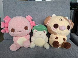 Axolotl / Kuh / Frosch – Cuddle Barn Plush Goals 🧸