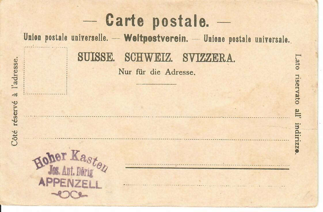 Cartes postales: Hotel Hohen Kasten – D'occasion à Hochdorf par Ziegel-16 1