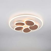 LED Deckenleuchte, Grau, Coffee, 49 cm Ø