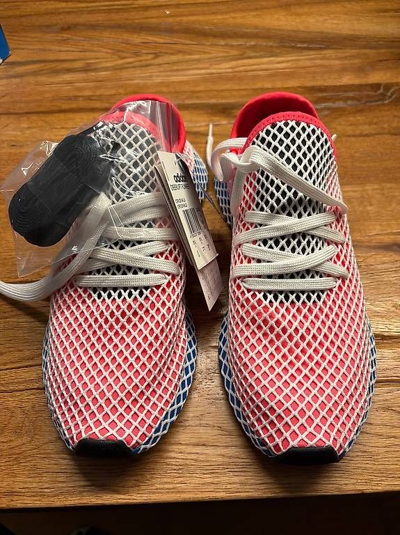 Adidas Scarpe da uomo: Adidas Derrupt Runner Solar Red/ Bluebird – Nuovo (secondo la descrizione) da Zürich venduto da lin_2f6p