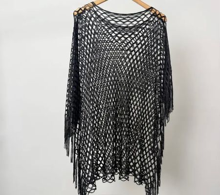 stylische Netz Bluse/Tunika, schwarz/grün/gold/silber,1 Size