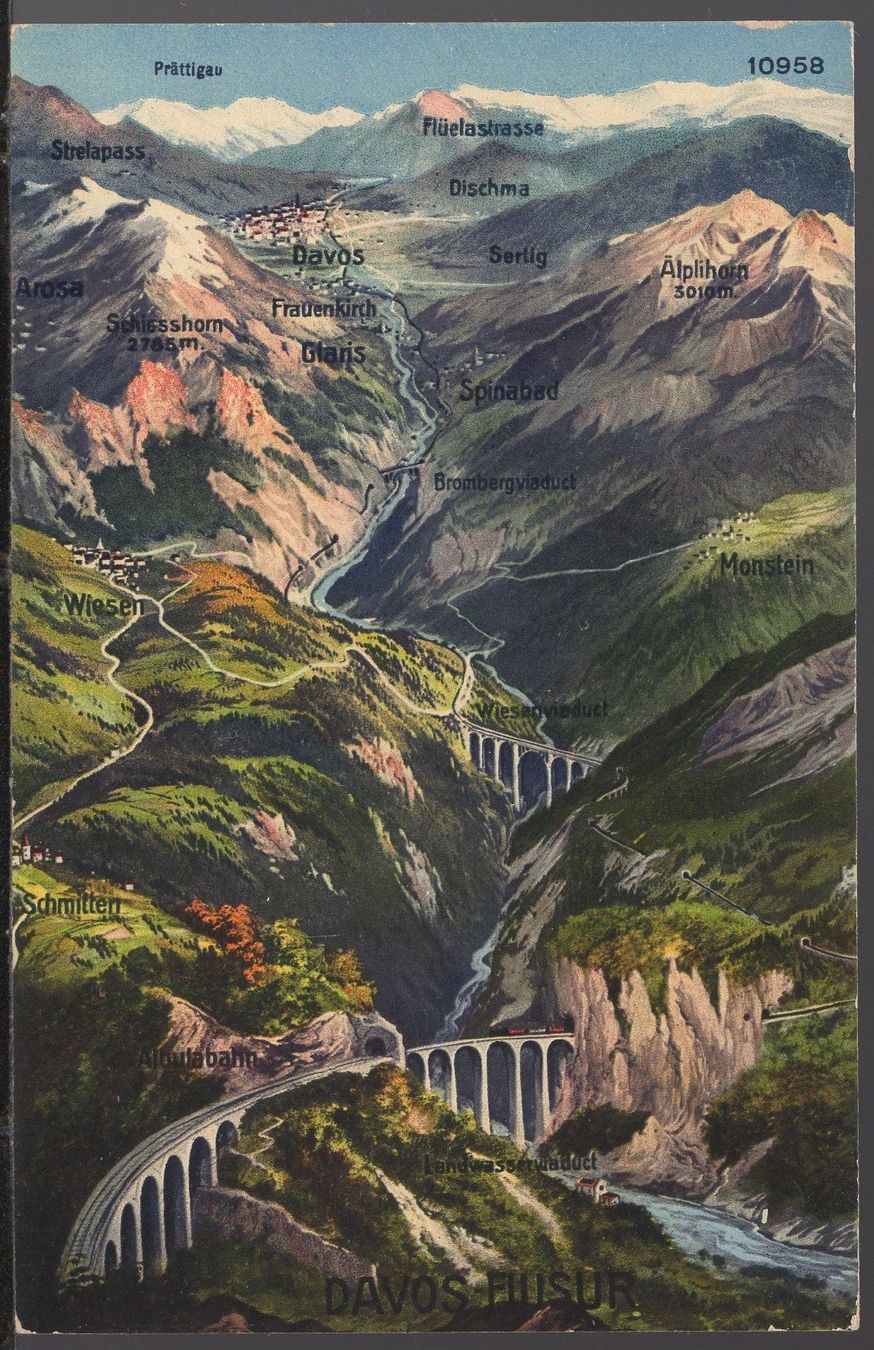Cartoline postali: Davos - Filisur  Bahn – Usato da Aarau venduto da kufi44