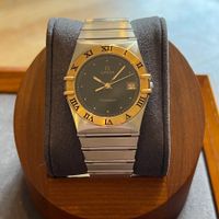 Omega Constellation Quartz Date Black Dial Circa 1991