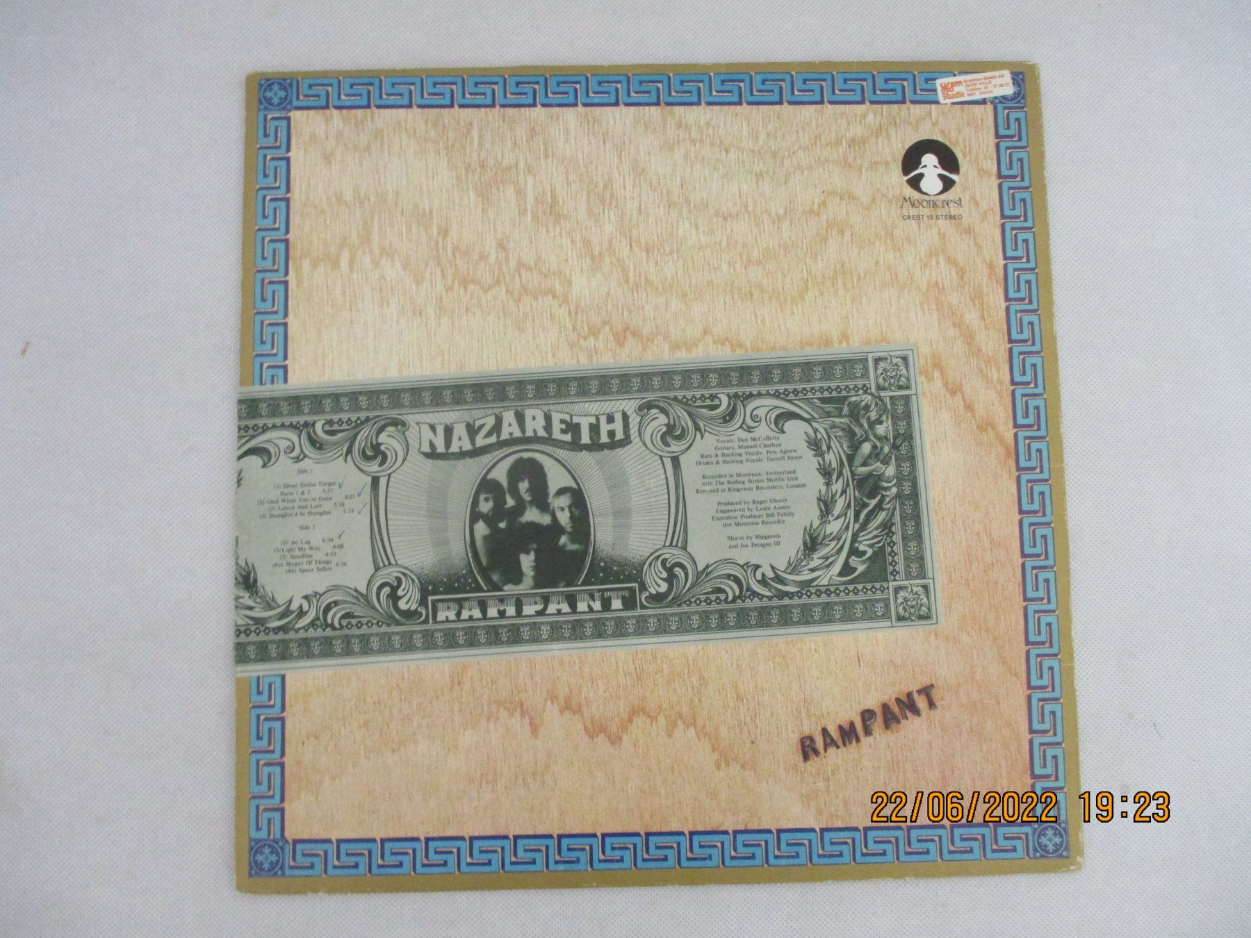 Dischi in vinile: Nazareth  – Rampant – Usato da Liestal venduto da Disc-Point 1