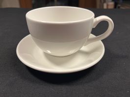 schönes Kaffeeset, 6 Tassen/Unterteller von «Steelite»
