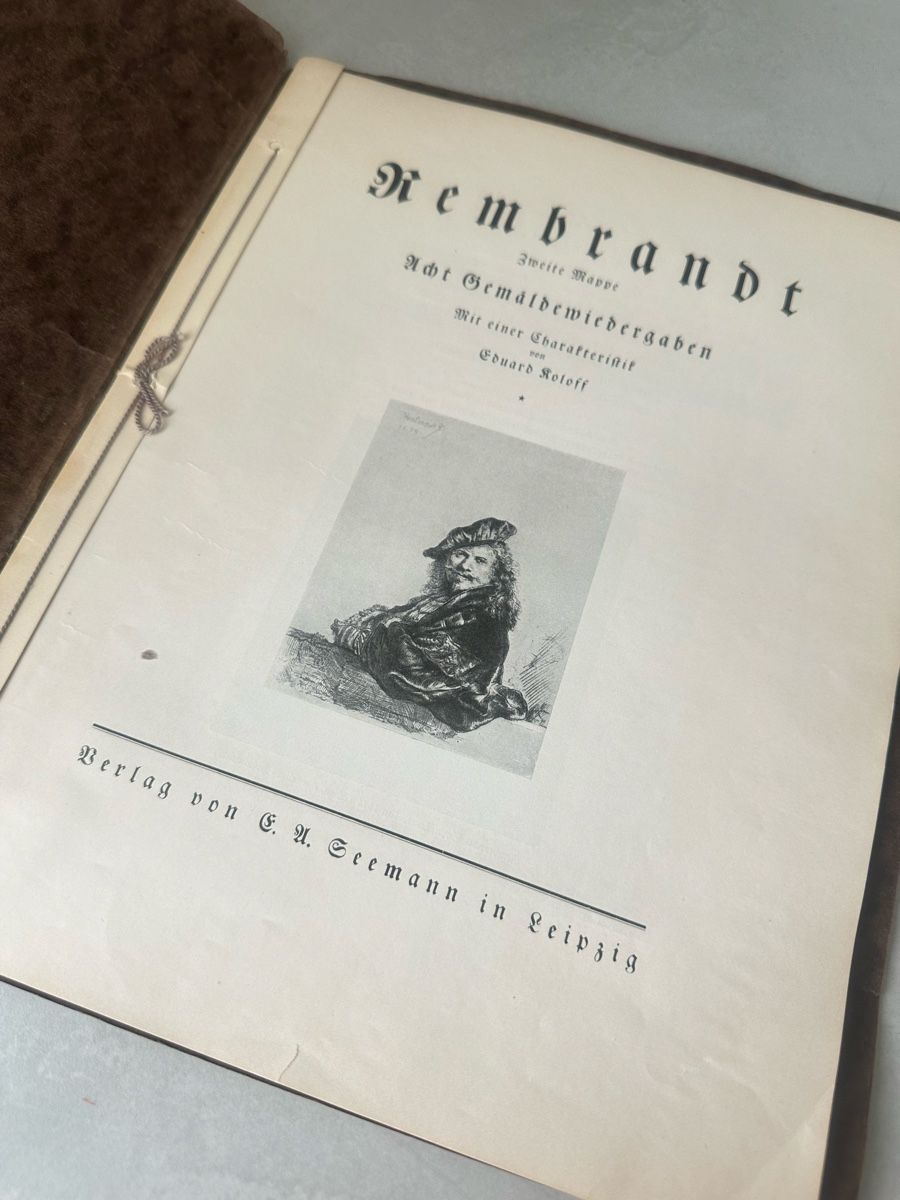 Libri: 2 antike Kunstmappen / Rembrandt / E. A. Seemanns – Usato da Nebikon venduto da Vanessa2003 6