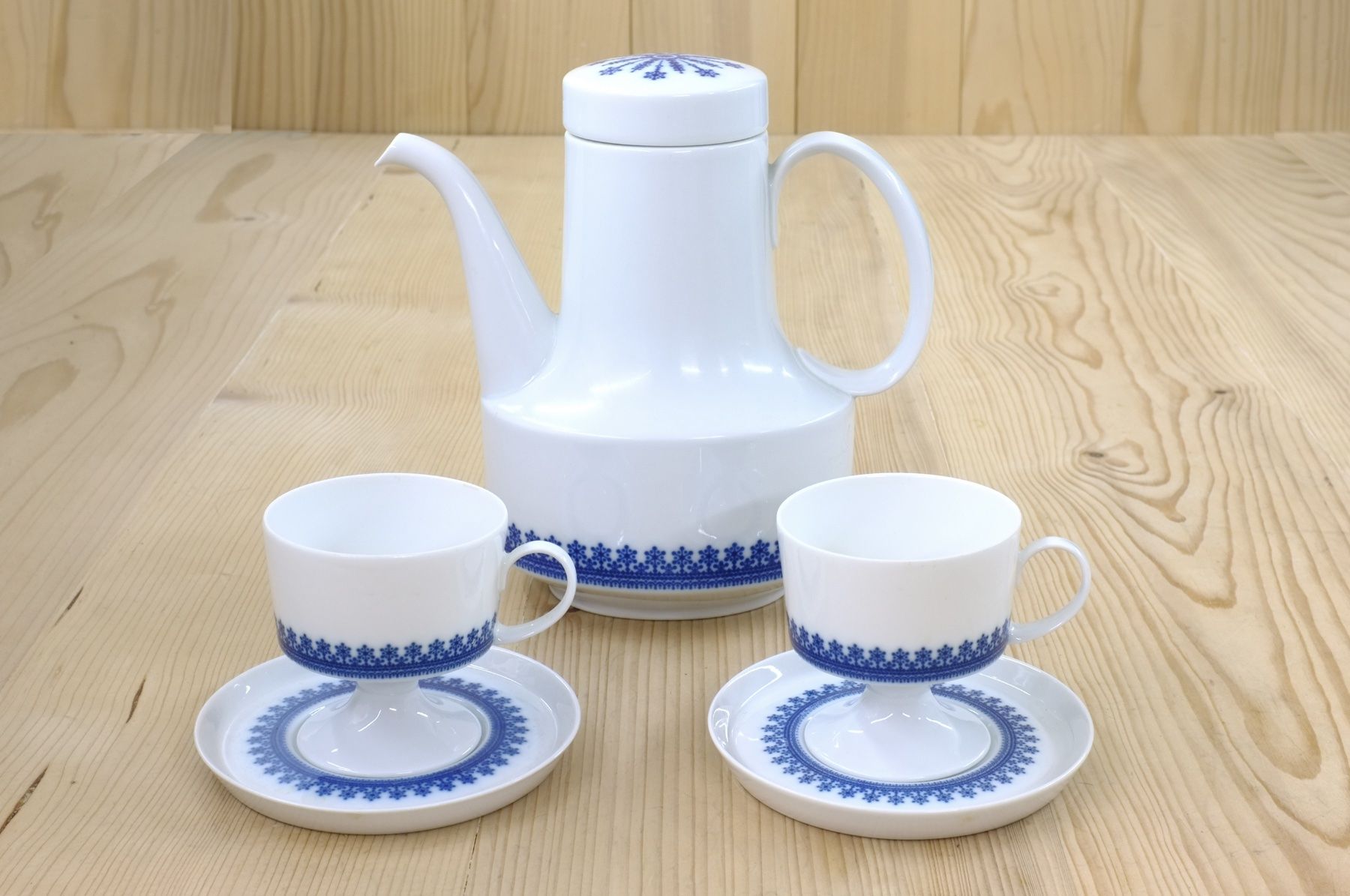 Rosenthal Set di piatti: Service Rosenthal Composition, Kobaltborte, Wirkkala 60er – Usato da Basel venduto da si-belle 2