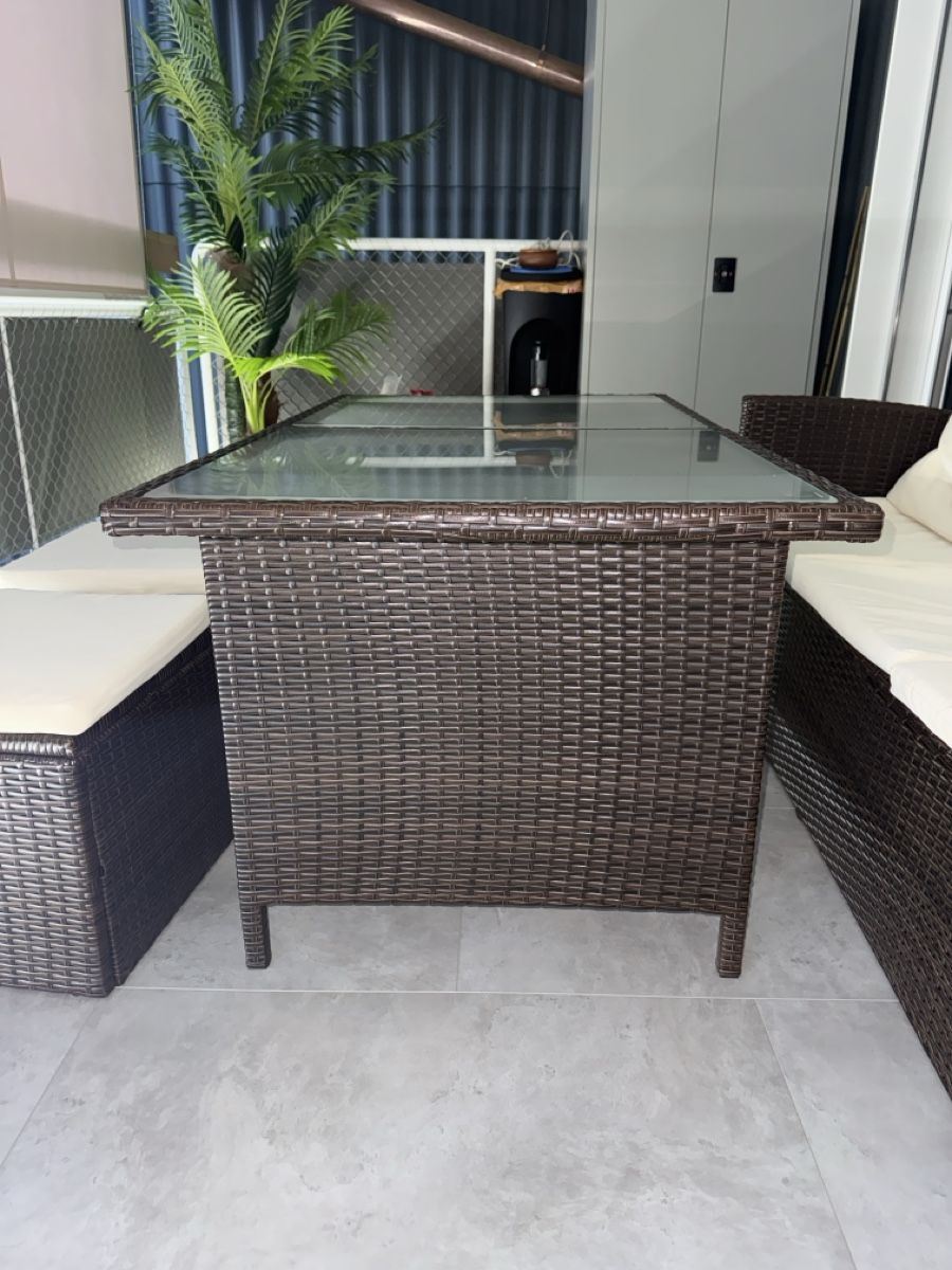 Set di tavolo e panche: Gartenmöbel Set aus Polyrattan  – Usato da Neuenhof venduto da cva_7c8y 1