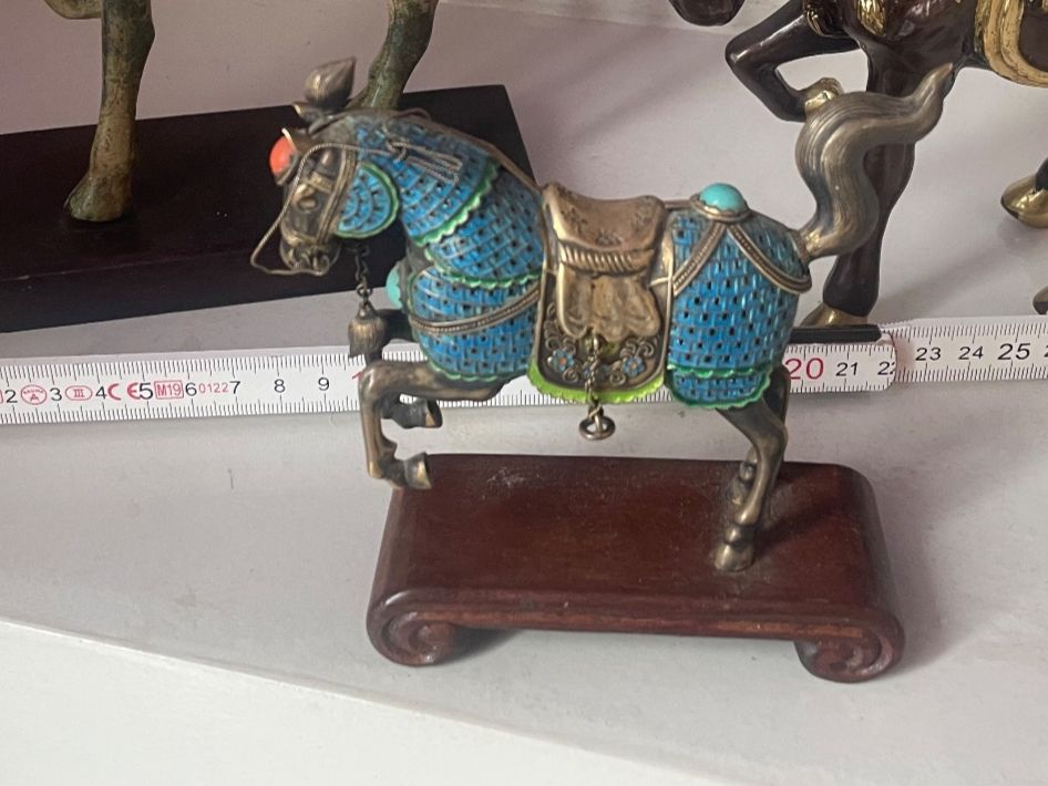 Statuette: Pferde 925 Silber Chinese – Usato da Minusio venduto da Pink222 2