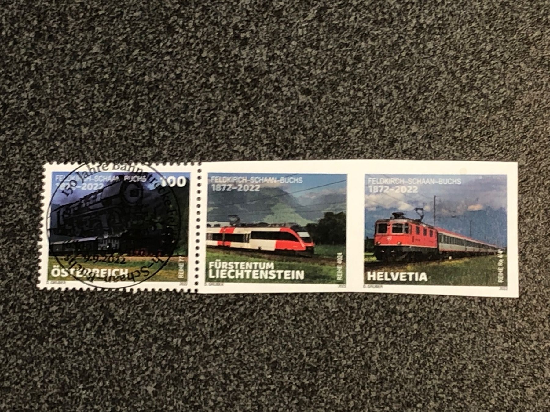 Tutti i francobolli: 3er Streifen aus Block ! – Usato da Winterthur venduto da SchatzchischtliWinti