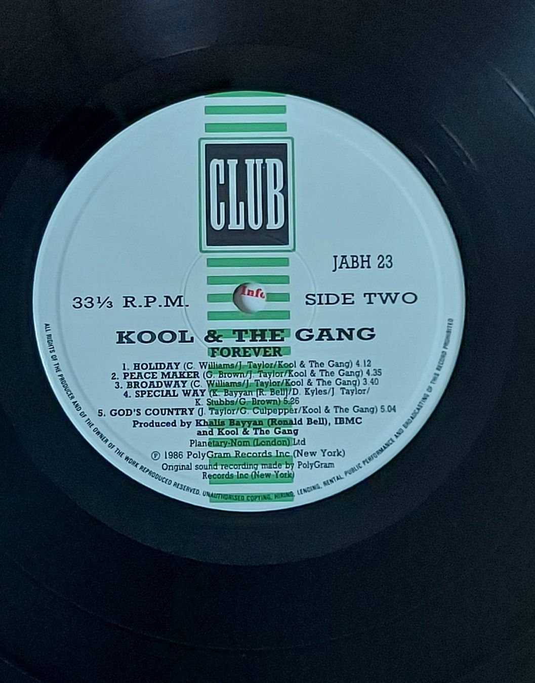 Vinyles: LP - KOOL & THE GANG - FOREVER – D'occasion à Steckborn par Quo7 2
