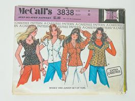 Schnittmuster XS McCall's 3838 diverse Oberteile