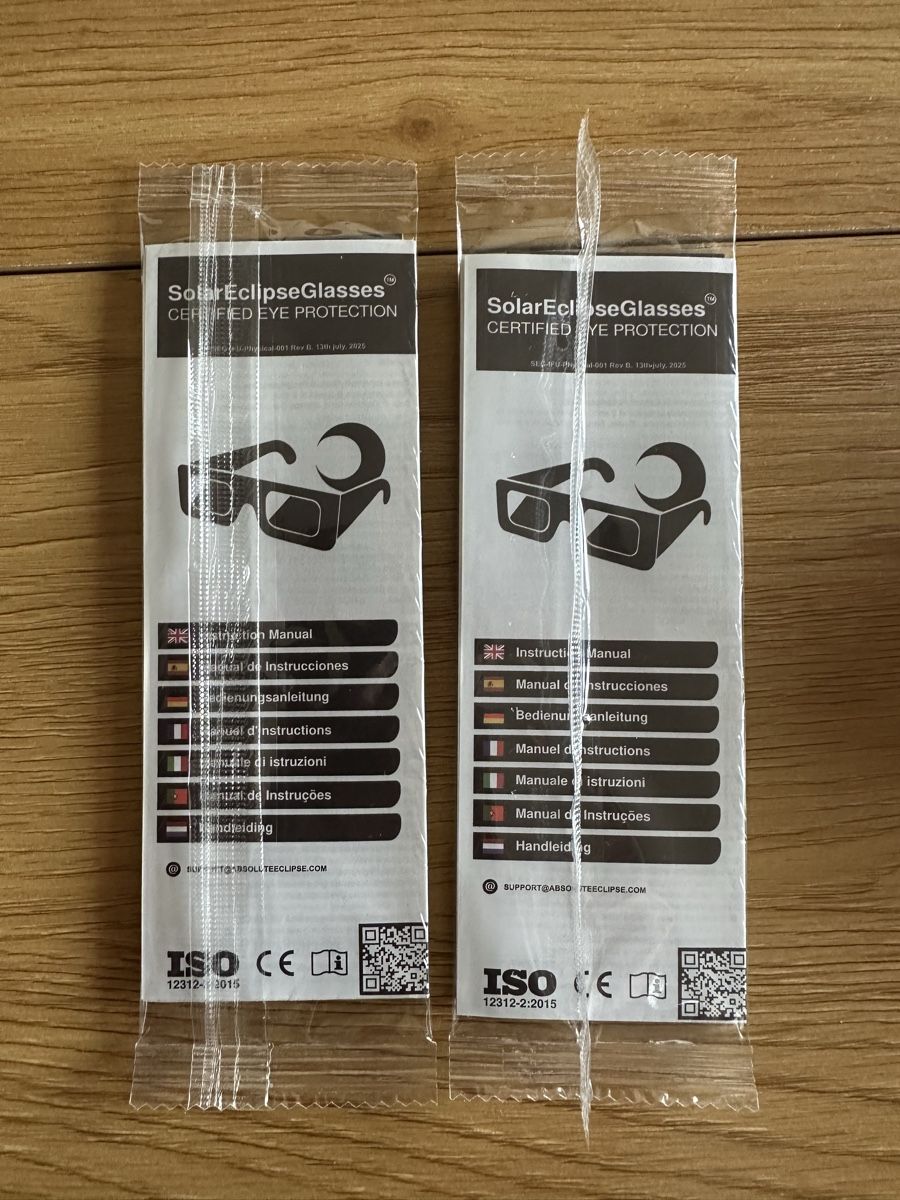 Brillen & Gläser: 2x Solar Eclipse Glasses – Neu und originalverpackt aus Bettlach von AREA3D 1