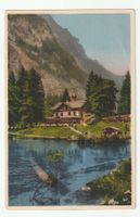 Ansichtskarte Blausee mit Lötscbergbahn, Gelaufen