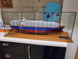 Modellschiff MS Mare Gallicum Container von Wiessner