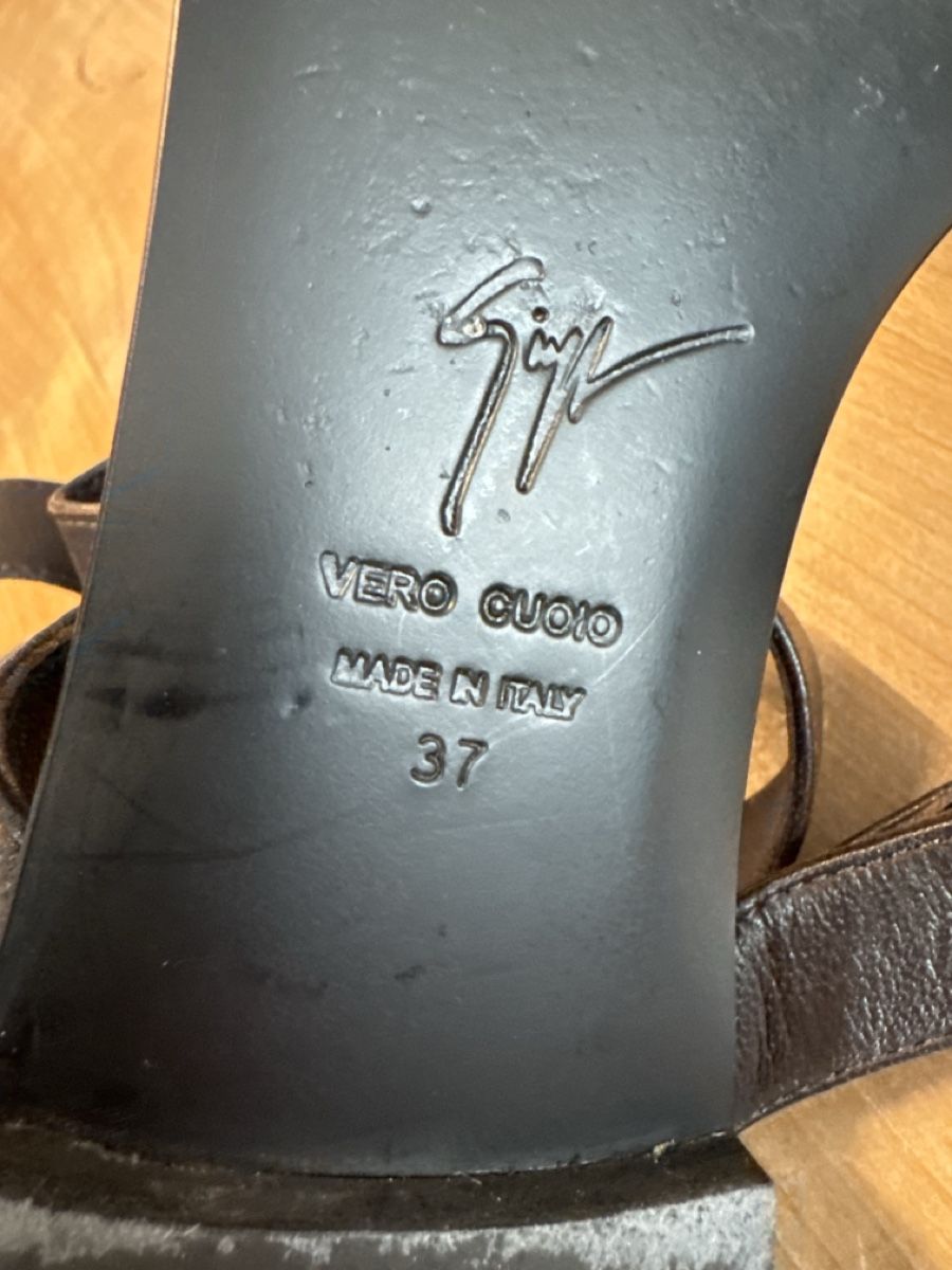 Zanotti Scarpe da donna: Giuseppe Zanotti Brown Leather Sandals 37 – Nuovo (secondo la descrizione) da Fällanden venduto da emilyeheim 7