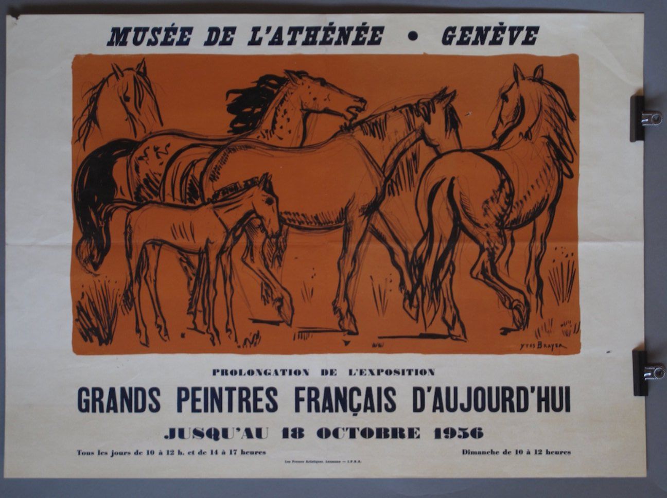 Foto & Immagini: Yves Brayer - Chevaux oranges – Nuovo (secondo la descrizione) da Vevey venduto da yve_7dpw