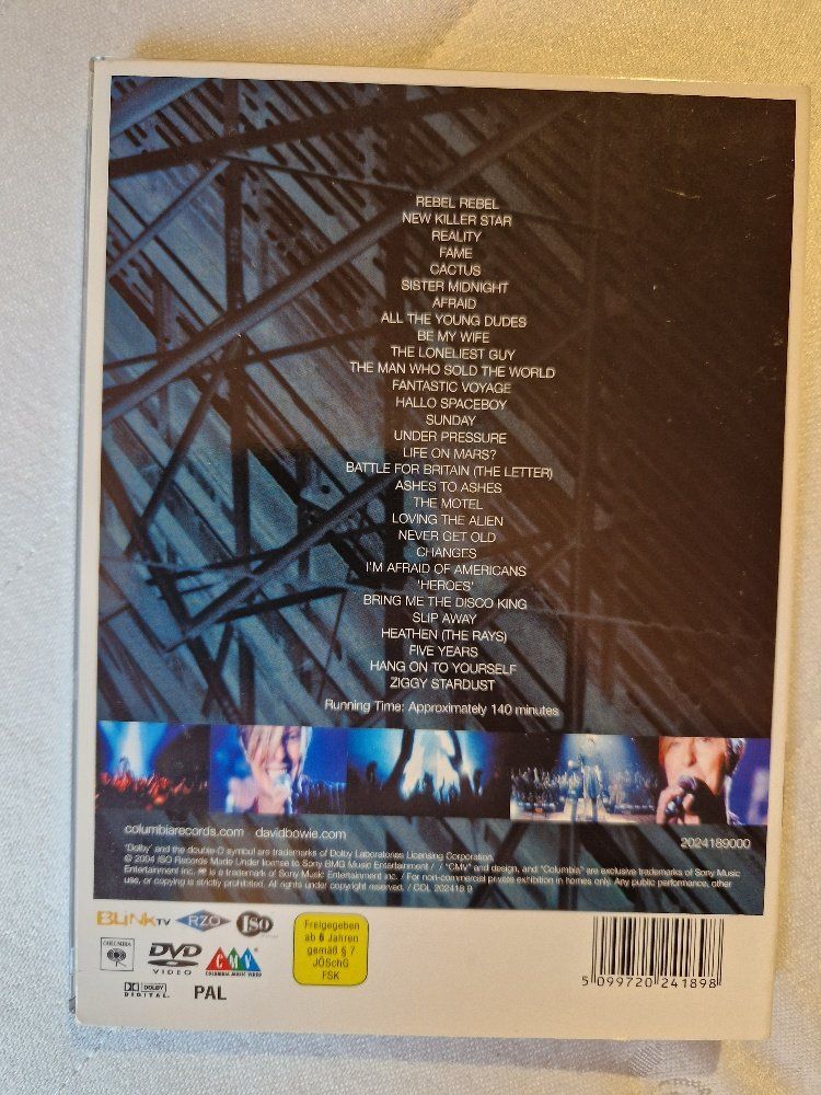 Tutti i DVDs: Bowie – A Reality Tour – Usato da Brittnau venduto da Zibu 1