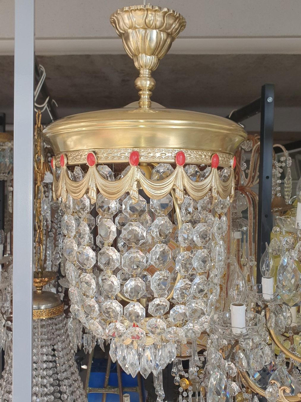 Lampade: Sehr schöne alte Jugendstillampe – Usato da Utzenstorf venduto da Filetto 1