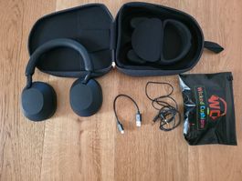 Sony WH-1000XM5 in Schwarz, selten gebraucht, Top-Zustand